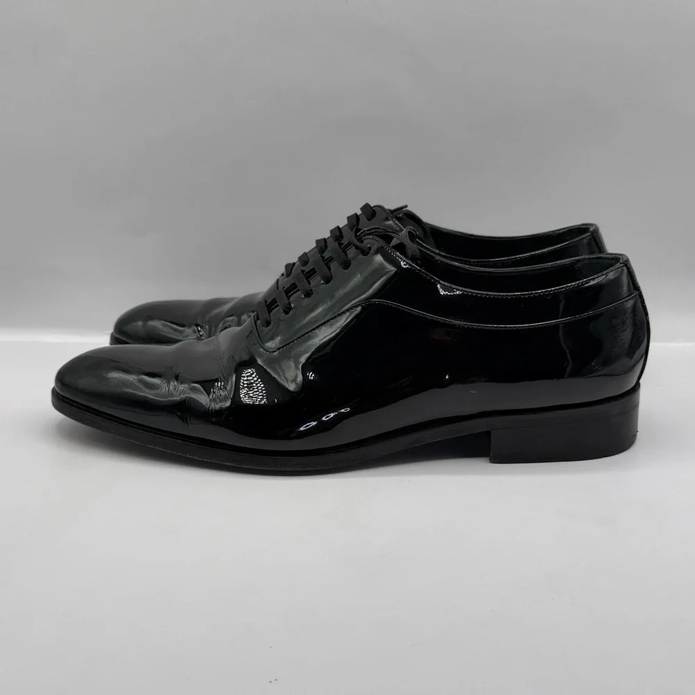 Suitsupply Tuxedo Shoes Mens 44 US 11 Black Patent Leather Oxford Formal